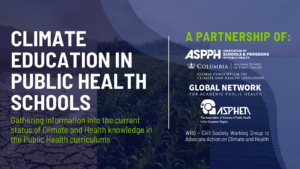 Climate Education in public health schools