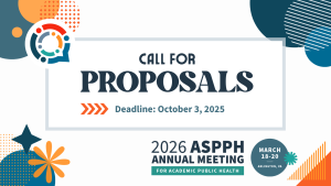 Call for Proposals Deadline October 3