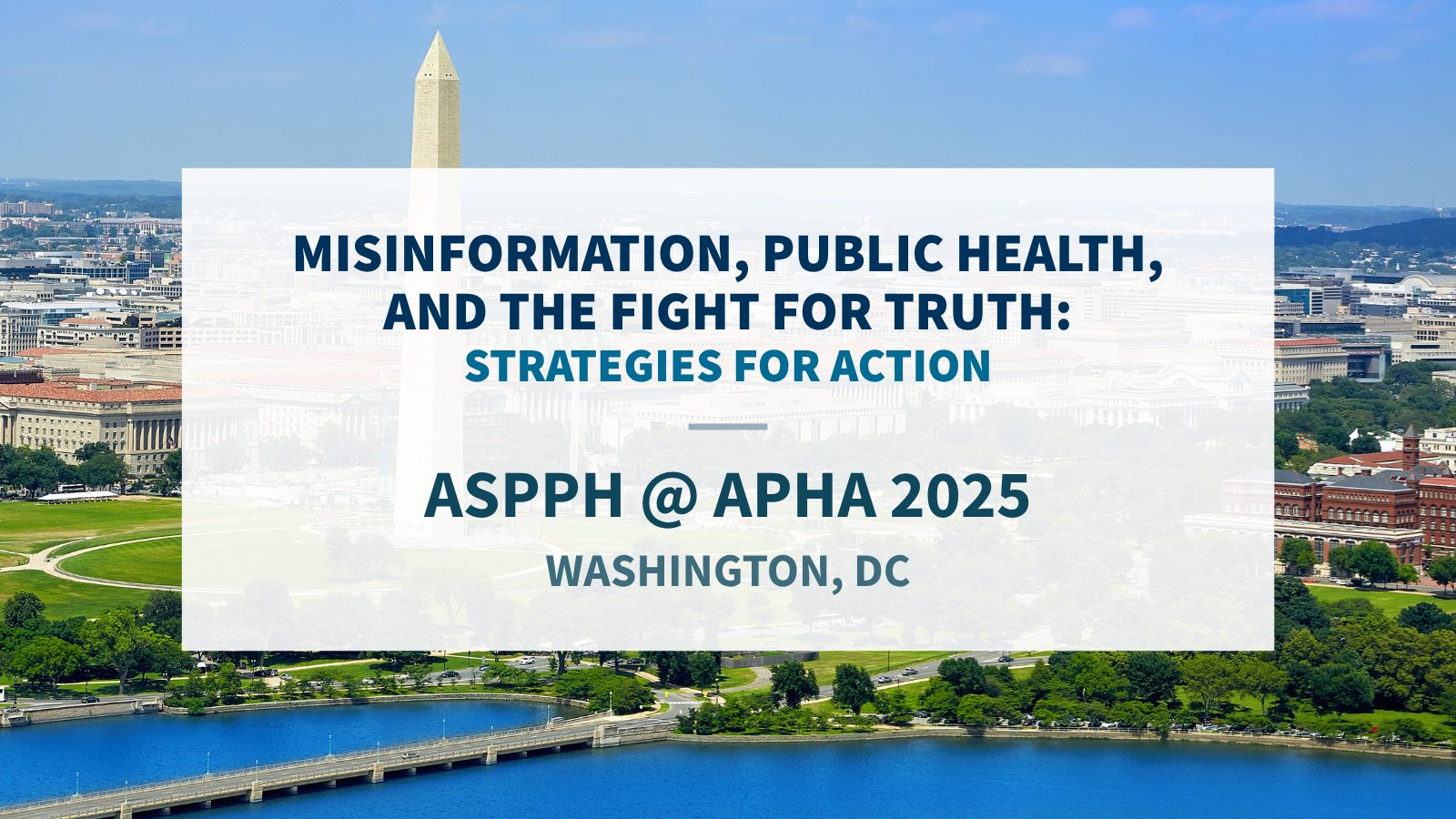 Misinformation Public Health and the Fight for Truth APHA Annual Meeting 2025