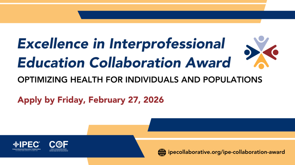 IPEC COF Excellence in IPE Collaboration Award