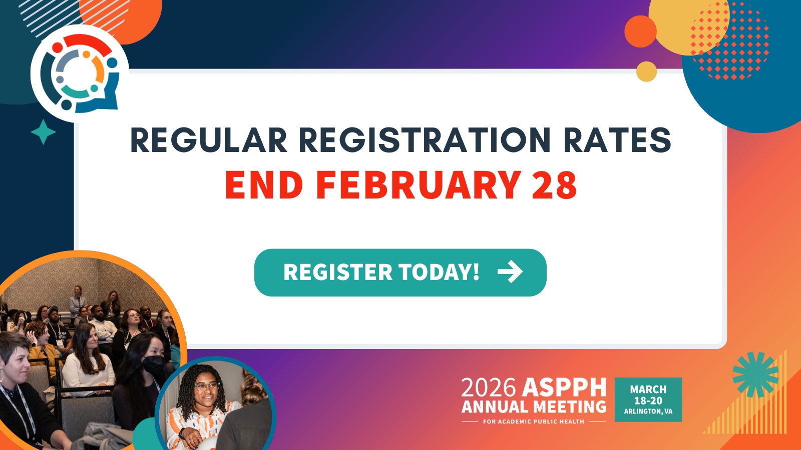 Regular Registration Rates for ASPPH Annual Meeting End February 28